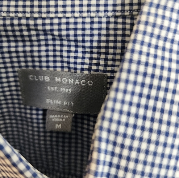Club Monaco cotton button down shirts size Medium slim fit style - Picture 8 of 9